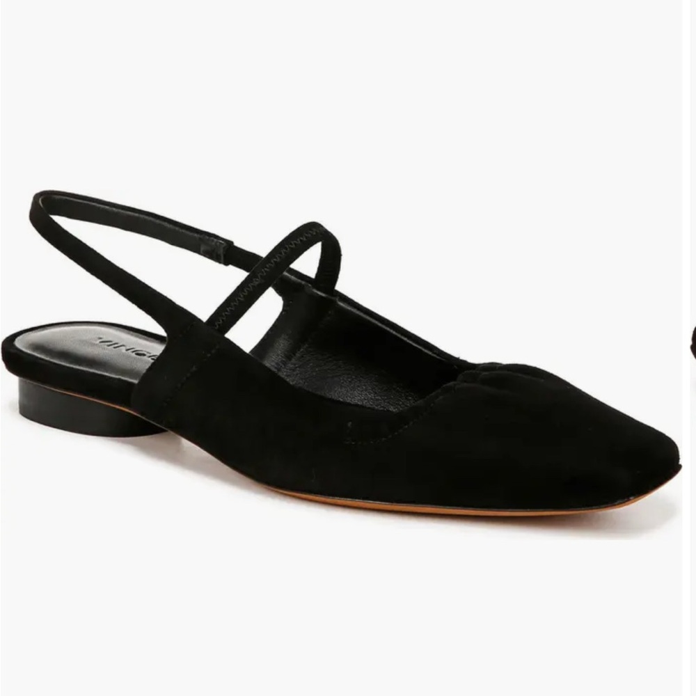 Vince Black Slingback Flats